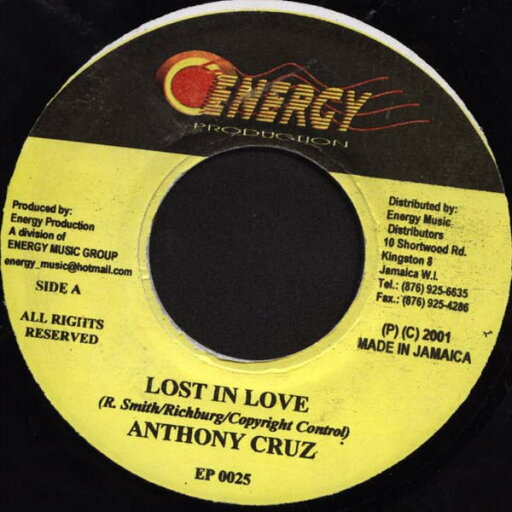【中古】ジャマイカ7" Anthony Cruz Lost In Love EP0025 Energy Production (2) /00080 【中古】ジャマイカ7" Anthony Cruz Lost In Love EP0025 Energy Production (2) /00080