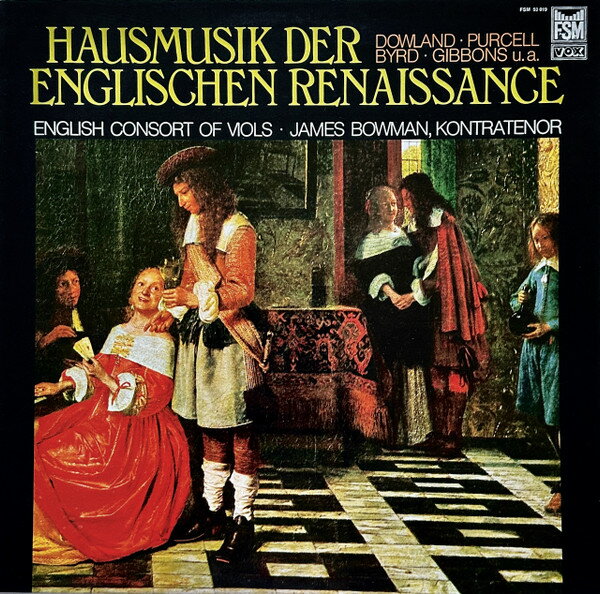 【中古】独LP English Consort Of Viols, Jame Hausmusik Der Englischen Renaissance FSM53019 FSM Vox /00260