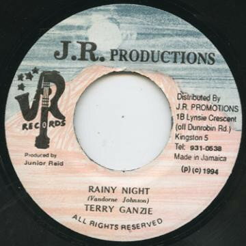 Artist Name: K - 【中古】ジャマイカ7" Terry Ganzie Rainy Night NONE J.R. Productions /00080