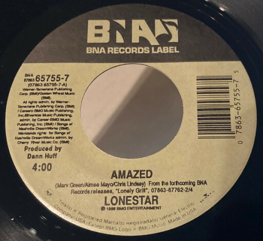 【中古】米7" Lonestar Amazed / Tell Her 657557 BNA Records Label, BNA Records Label /00080 【中古】米7" Lonestar Amazed / Tell Her 657557 BNA Records Label, BNA Records Label /00080