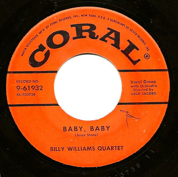 【中古】米7" Billy Williams Quartet Baby, Baby 961932 Coral /00080