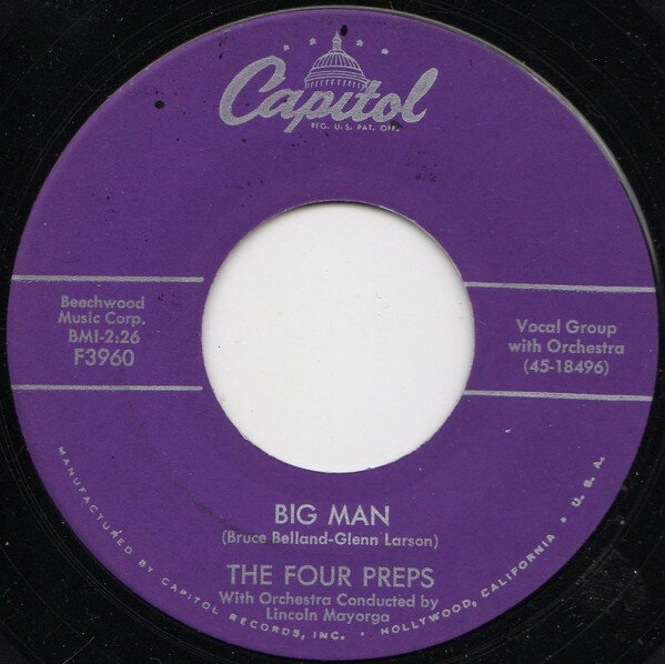 【中古】米7" The Four Preps Big Man F3960 Capitol Records /00080