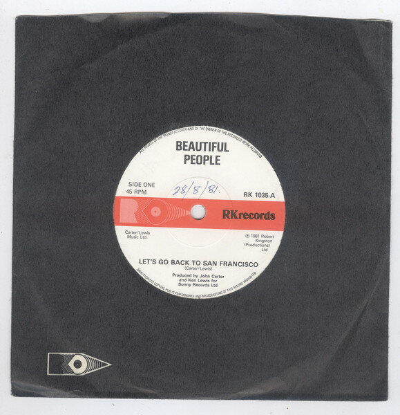 【中古】英7” Beautiful People (4) Lets Go Back To San Francisco RK1035 RK Records /00080