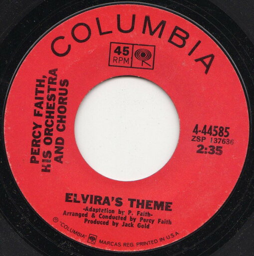 【中古】米7" Percy Faith And His Orchestra And Chorus Elviras Theme / MacArthur Park 444585 Columbia /00080 【中古】米7" Percy Faith And His Orchestra And Chorus Elviras Theme / MacArthur Park 444585 Columbia /00080