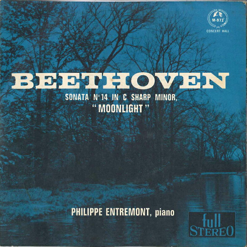 쥳ɥƥ ŷԾŹ㤨֡š7" Philippe Entremont Beetohven: Sonata No.14 In C Sharp Minor Op.27 No.2 "moonlight" M972 CONCERT HALL /00080פβǤʤ493ߤˤʤޤ