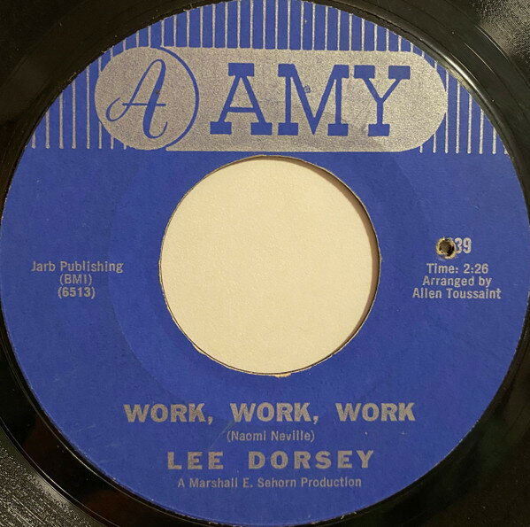 ・アーティスト Lee Dorsey ・タイトル Work, Work, Work / Can You Hear Me ・レーベル・型番 AMY 939 ・フォーマット 7インチレコード ・コンディション(盤) 良い (VG+) ・コンディション(ジャケット) プレインカバー（元ジャケット／カバー無し） ・コンディション(帯) オビなし ・特記事項 【レーベルにカットアウト穴】【カンパニースリーブ】 サンプル画像です。実際の商品の画像ではありません 商品写真はバーコード/カタログ番号に対応したサンプル画像ですので、お送りする商品の画像ではありません。帯やライナーなどの付属品は、特記事項に記載されている場合のみ含まれます。プロモやカラーレコードなどの仕様についても、該当する場合のみ特記事項に記載しています。 【ご購入前に必ずご確認ください】 ・本店サイト(www.recordcity.jp)とは価格、送料が違います ・本店サイト、その他支店のオーダーとは同梱発送できません ・注文確定後に別の注文を頂いた場合、注文同士の同梱は致しかねます。 ・別倉庫から発送しているため、店頭受け渡しは対応しておりません ・一部商品は他の通販サイトでも販売しているため、ご注文のタイミングによっては商品のご用意ができない場合がございます。 ・土日祝日はお休みです 金曜・祝前日9時以降のご連絡またはご入金は、返答または発送が週明け・祝日明けに順次対応となります。 ・ご購入後のキャンセル不可 ご購入後のキャンセルはいかなる理由においてもお受けできません。ご了承の上、ご購入くださいませ。 ・日本郵便(ゆうパック/ゆうメール)によるお届けになります。 ・中古品であることをご理解ください 当ストアでは中古商品を主に販売しております。中古品であることをご理解の上ご購入ください。また、一部商品はRecordCityオンラインストアで試聴可能です。 ・返品について お客様のご都合による返品は一切承っておりません。 表記の内容と実際の商品に相違がある場合、また針飛び等で返品・返金をご希望される場合は、商品の到着後1週間以内にご連絡ください。商品の返送をこちらで確認後、キャンセル・返金を行います。 コンディションVG以下の商品は返品できません。プレイに影響のない表面のこすれ傷、プレス起因のノイズ盤は返品の対象外です。 【コンディション表記】 ・ほぼ新品(M-)(Like New) 完全な新品。未使用。当店ではほぼ使用しません ・非常に良い(EX)(Excellent) 中古盤として美品な状態。わずかな経年を感じるものの傷みを感じさせない、当店基準で最高の状態 ・良い(VG+)(Very Good Plus) 丁寧に扱われた中古品で、軽い使用感がみられる。 ・可(VG)(Acceptable) 使い込まれた中古品で、「良い」よりもさらに使用感がみられる。 ・悪い(VG-)(Bad) 状態が悪いアイテム。使用の保障はなく、再生不可、針飛び、目立つノイズがあるかもしれない。状態によるクレーム不可。返品不可。 ・非常に悪い(G)(Very Bad) 「悪い」よりさらに状態が悪いアイテム。使用の保障はなく、再生不可、針飛び、目立つノイズがあるかもしれない。状態によるクレーム不可。返品不可。 ・ジャンク(Fair)(Junk/Fair) 割れている、反っている、水ダメージがある、カビ、ジャケットが分離している、ひどい書き込み、ひどい擦れなど最低の状態。使用の保障はなく、再生不可、針飛び、目立つノイズがあるかもしれない。状態によるクレーム不可。返品不可。 ・ジャンク(Poor)(Junk/Poor) 割れている、反っている、水ダメージがある、カビ、ジャケットが分離している、ひどい書き込み、ひどい擦れなど最低の状態。使用の保障はなく、再生不可、針飛び、目立つノイズがあるかもしれない。状態によるクレーム不可。返品不可。