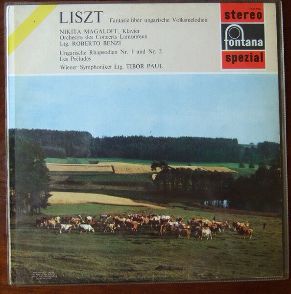 蘭LP Franz Liszt ; Nikita Magaloff Fantasia On Hungarian Folk Tunes / Hungarian Rhapso 700169WGY Fontana /00260