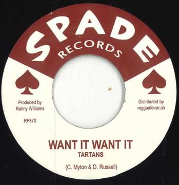 【新品】スイス7” Tartans / Harmonians Want It Want It / Sweet Things We Do RF370 Spade/Reggae Fever E /00048