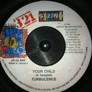 【中古】7インチ Turbulence (4) / Paul Elliot Your Child / Ease The Pain NONE 321 Strong