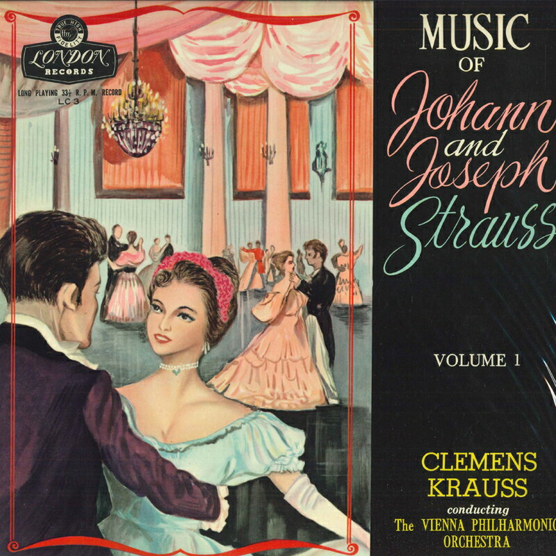 【中古】LP Clemens Krauss ヨハンとヨーゼフ・シュトラウスの音楽-第一集- LC3 LONDON /00260