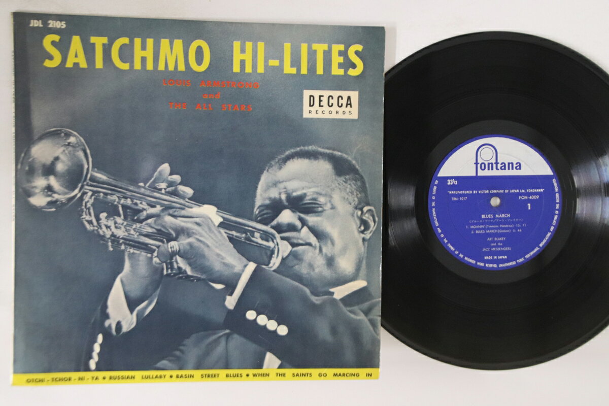 【中古】10" Louis Armstrong Satchmo Hi-lites JDL2105 DECCA /00200