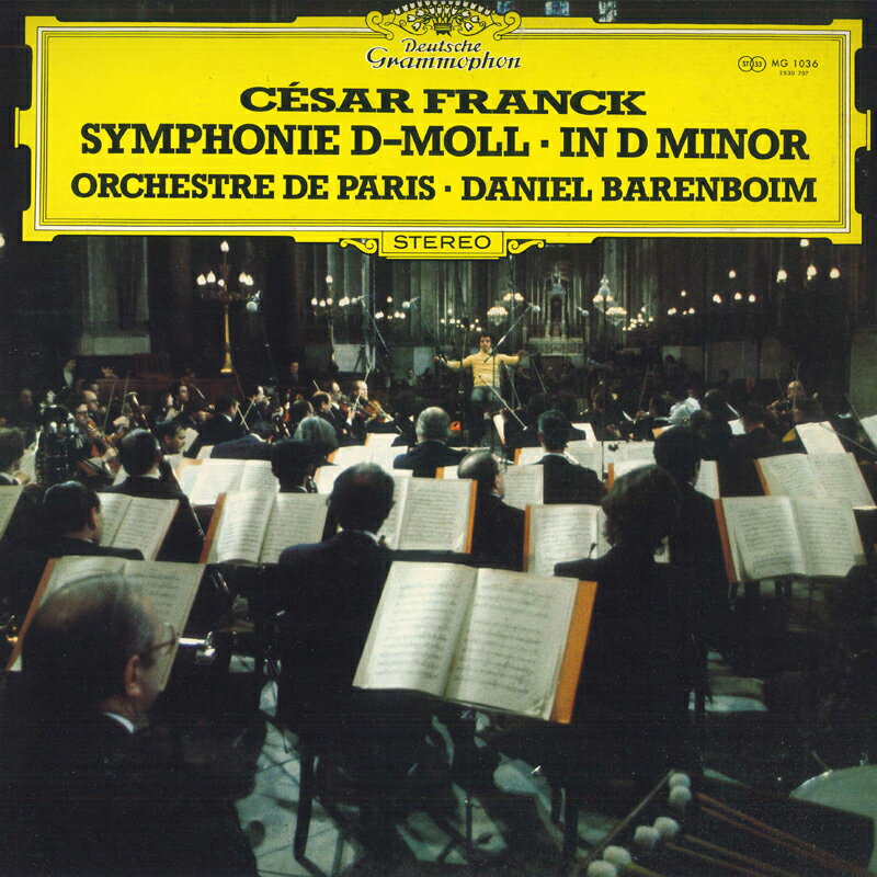 【中古】LP ダニエル・バレンボイム, パリ管弦楽団 フランク 交響曲ニ短調 MG1036 DEUTSCHE GRAMMOPHON /00260