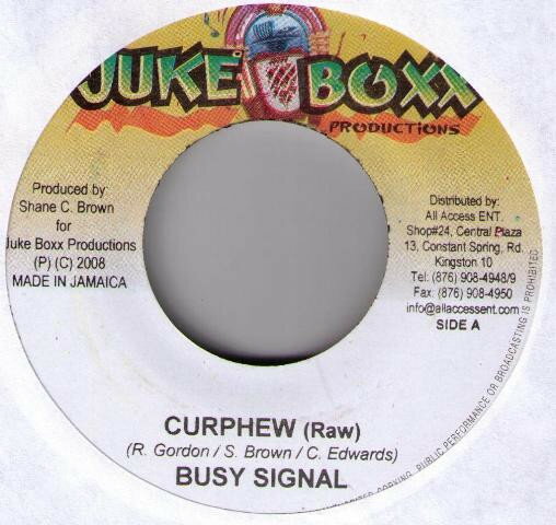 쥳ɥƥ ŷԾŹ㤨֡šۥޥ7" Busy Signal Curphew NONE Juke Boxx Productions /00080פβǤʤ493ߤˤʤޤ
