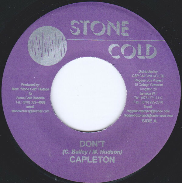 ジャマイカ7" Capleton Dont none Stone Cold /00080
