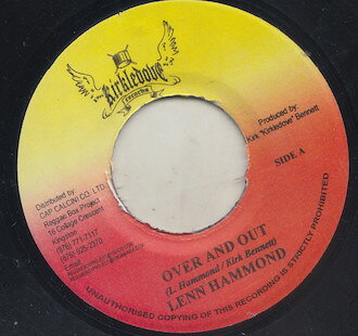 【中古】ジャマイカ7" Lenn Hammond Over And Out NONE Kirkledove Records /00080