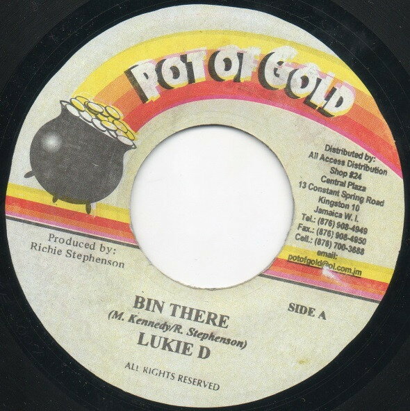 【中古】ジャマイカ7&quot; Lukie D Bin There NONE Pot Of Gold /00080