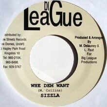 【中古】ジャマイカ7&quot; Sizzla / Ninja Kid &amp; Bajie Man Whe Dem Want / Who De Gal Dem Inna none Big League Productions /00080