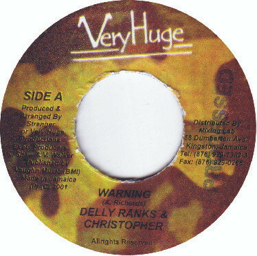 【中古】ジャマイカ7&quot; Delly Ranks &amp; Christopher / Spotlight Warning / Love NONE Very Huge Records /00080