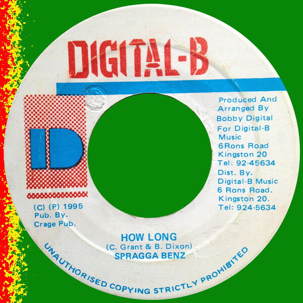 ジャマイカ7" Spragga Benz How Long NONE Digital-B /00080