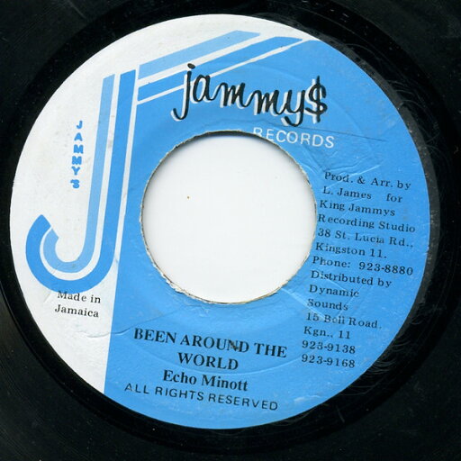 【中古】ジャマイカ7" Echo Minott Been Around The World NONE Jammys Records /00080 【中古】ジャマイカ7" Echo Minott Been Around The World NONE Jammys Records /00080