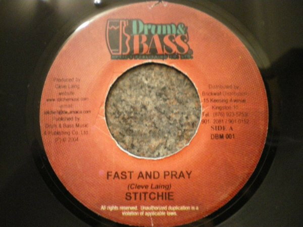 【中古】ジャマイカ7&quot; Lieutenant Stitchie Fast And Pray DBM001 Drum &amp; Bass /00080