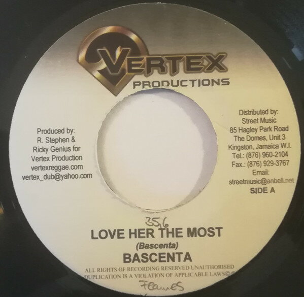 【中古】ジャマイカ7" Bescenta / Benji Myaz Love Her The Most / Hooked On You NONE Vertex Productions /00080