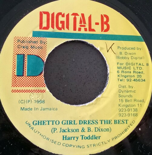 【中古】ジャマイカ7" Harry Toddler Ghetto Girl Dress The Best NONE Digital-B /00080 【中古】ジャマイカ7" Harry Toddler Ghetto Girl Dress The Best NONE Digital-B /00080