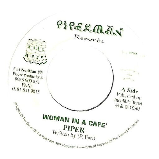 【中古】ジャマイカ7" Reuben "Piper" Fari Woman In A Cafe MAN004 Piper man records /00080 【中古】ジャマイカ7" Reuben "Piper" Fari Woman In A Cafe MAN004 Piper man records /00080