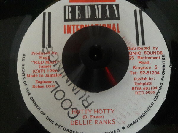 【中古】ジャマイカ7" Delly Ranks Hotty Hotty RED0005 Redman International /00080