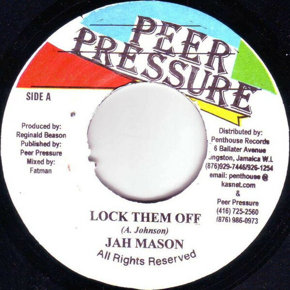 쥳ɥƥ ŷԾŹ㤨֡šۥޥ7" Jah Mason Lock Dem Off NONE Peer Pressure (3 /00080פβǤʤ493ߤˤʤޤ