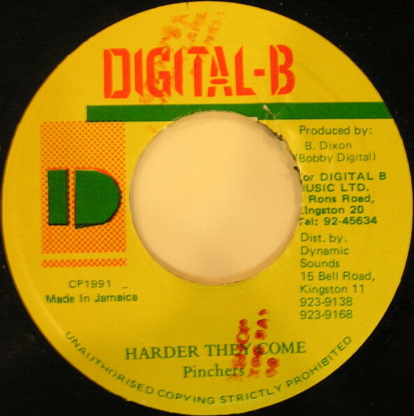 7” Pinchers Harder They Come NONE Digital-B /00080