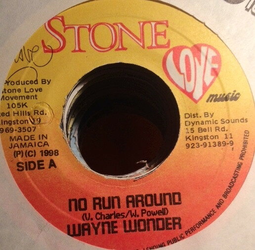 ジャマイカ7" Wayne Wonder No Run Around NONE Stone Love Music /00080