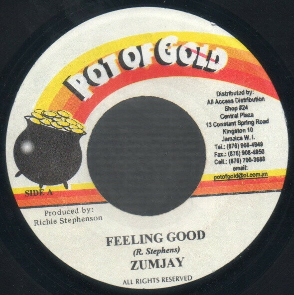 【中古】ジャマイカ7" Zumjay / Aisha Davis Feeling Good / Get It On NONE Pot Of Gold /00080