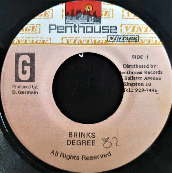 【中古】ジャマイカ7" General Degree Brinks none Penthouse Vintage /00080