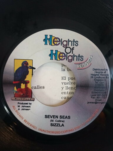 【中古】ジャマイカ7" Sizzla Seven Seas NONE Heights Of Heights /00080 【中古】ジャマイカ7" Sizzla Seven Seas NONE Heights Of Heights /00080