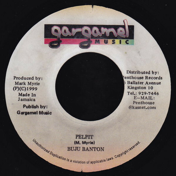 【中古】ジャマイカ7" Buju Banton Pelpit NONE Gargamel Music /00080
