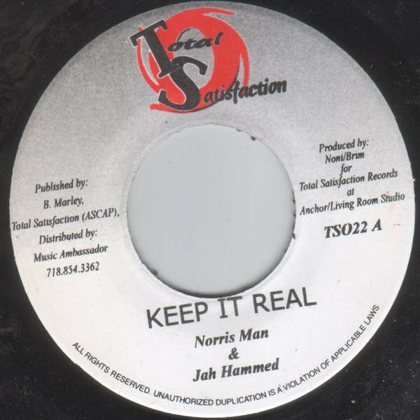 【中古】ジャマイカ7" Norrisman & Jah Hammed Keep It Real TS022 Total Satisfaction /00080