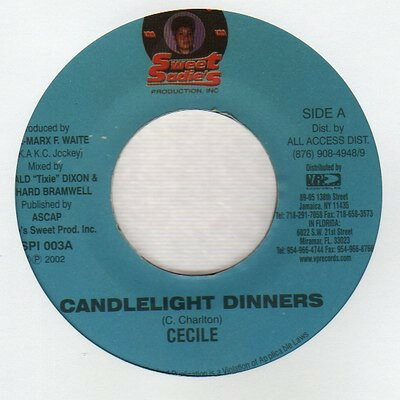 【中古】ジャマイカ7" Cecile Candlelight Dinners SSPI003 Sweet Sadies Productions Inc. /00080