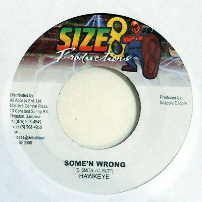 ジャマイカ7" Hawkeye Somen Wrong SE0008 Size 8 Productions /00080