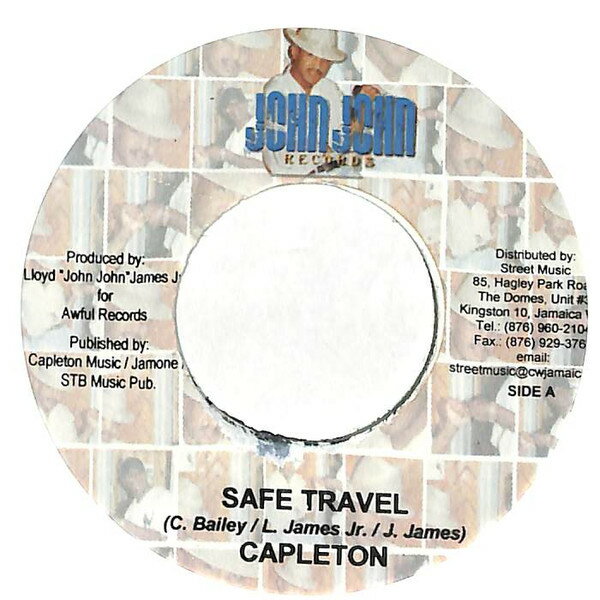【中古】ジャマイカ7" Capleton Safe Travel NONE John John Records /00080