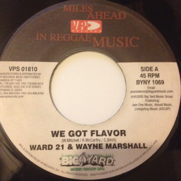【中古】ジャマイカ7&quot; Ward 21 &amp; Wayne Marshall / General Degree We Got The Flavor / Have Weh Yu Wann VPS01810 VP Records /00080
