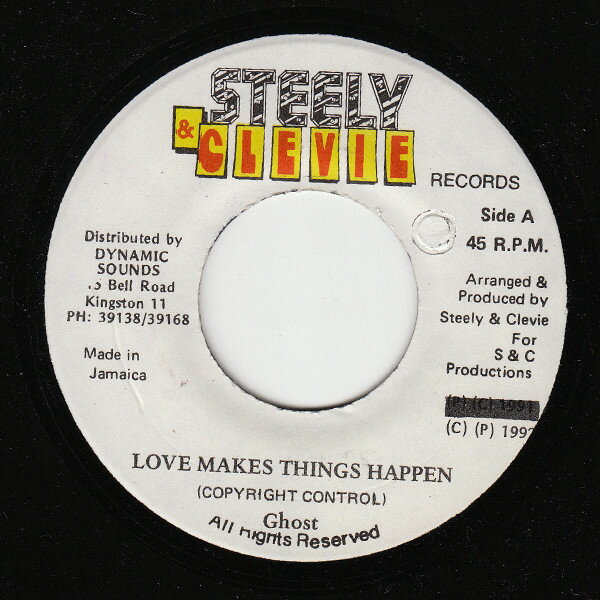 【中古】ジャマイカ7" Ghost Love Makes Things Happen NONE Steely & Clevie Records /00080