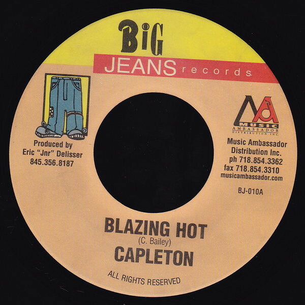 ジャマイカ7" Capleton Blazing Hot BJ010 Big Jeans Records /00080