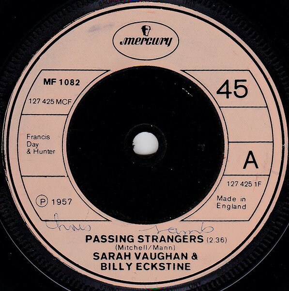 7” Sarah Vaughan &amp; Billy Eckstine Passing Strangers MF1082 Mercury /00080