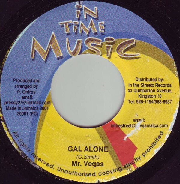 【中古】ジャマイカ7 Mr. Vegas Gal Alone NONE In Time Music /00080
