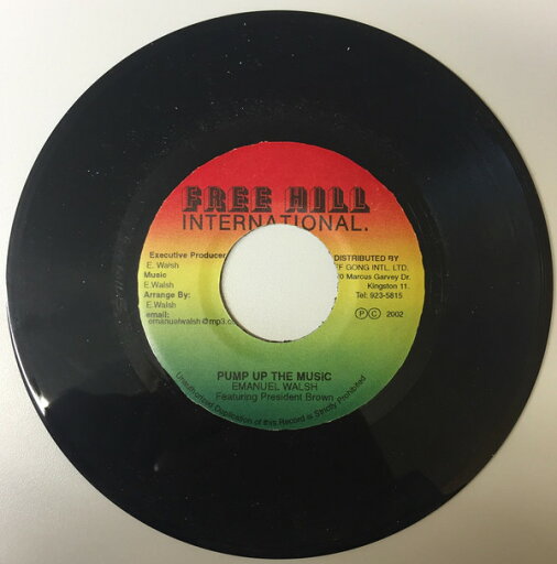 【中古】ジャマイカ7" Emanuel Walsh, Prezident Brown Pump Up The Music NONE Free Hill International /00080 【中古】ジャマイカ7" Emanuel Walsh, Prezident Brown Pump Up The Music NONE Free Hill International /00080