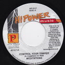 【中古】ジャマイカ7" Meditations Control Your Temper HP0117 High Power Music /00080