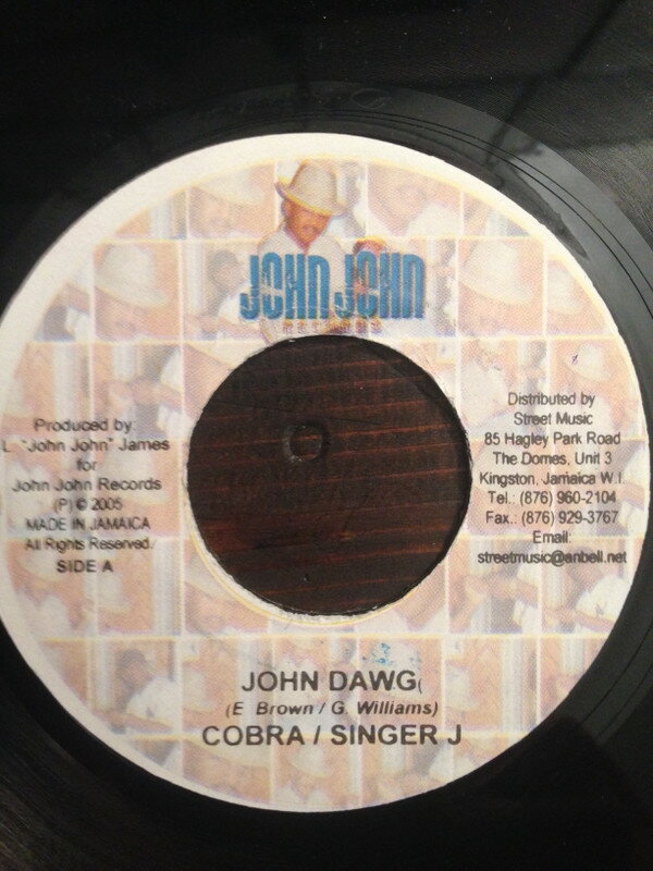 【中古】ジャマイカ7" Mad Cobra &amp; Singer J John Dawg NONE John John Records /00080