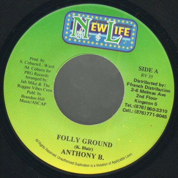 ����šۥ���ޥ���7" Anthony B Folly Ground RV35 New Life (3) /00080