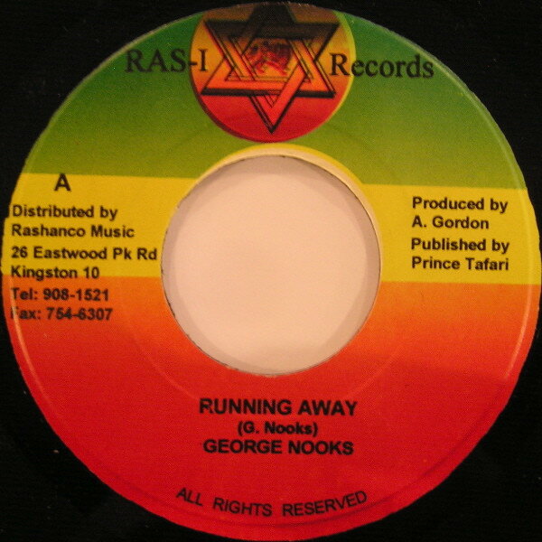 【中古】ジャマイカ7" George Nooks Running Away NONE Ras-I Records /00080